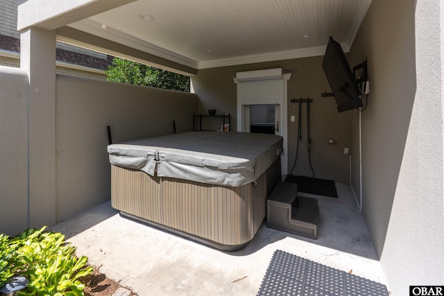 2001 Creek Rd Lot 16, Kitty Hawk, NC 27949 - view of patio / terrace featuring a hot tub