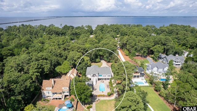 2001 Creek Rd Lot 16, Kitty Hawk, NC 27949 - view of property location featuring property parcel outlined and a nearby body of water