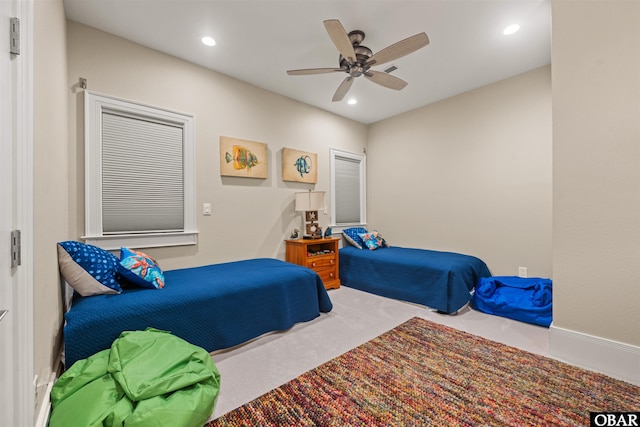 2001 Creek Rd Lot 16, Kitty Hawk, NC 27949 - bedroom with carpet floors, recessed lighting, and ceiling fan