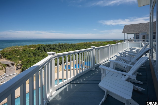 369 Deep Neck Rd Lot # 139, Corolla, NC 27927 - wooden deck featuring a water view