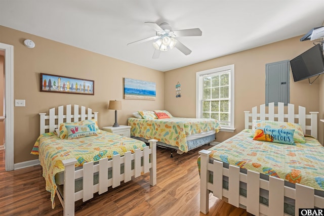 106 Flight Dr Lot 4, Duck, NC 27949 - bedroom featuring wood finished floors and a ceiling fan