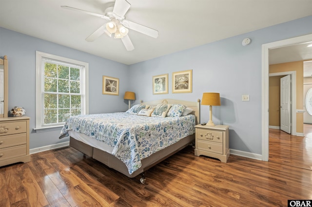 106 Flight Dr Lot 4, Duck, NC 27949 - bedroom featuring wood finished floors and ceiling fan