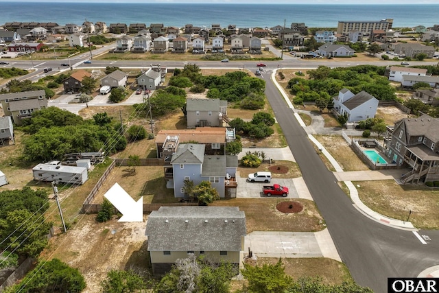 116 W Old Cove Rd Lot 1, Nags Head, NC 27959 - aerial view featuring a water view and a residential view