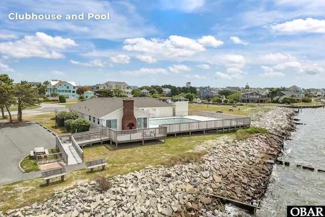 116 W Old Cove Rd Lot 1, Nags Head, NC 27959 - exterior space featuring a water view and a residential view