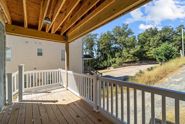 view of wooden terrace