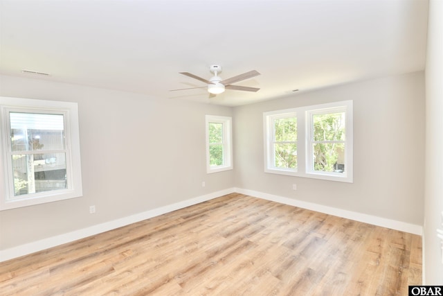 112 Mybet Ct Lot 100, Kill Devil Hills, NC 27948 - empty room with ceiling fan and wood finished floors