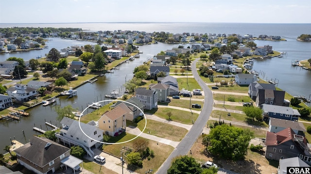227 Outrigger Dr Lot 132, Kill Devil Hills, NC 27948 - bird's eye view with a residential view and a water view