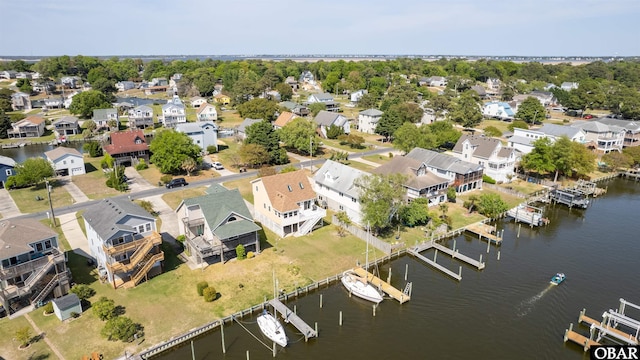 227 Outrigger Dr Lot 132, Kill Devil Hills, NC 27948 - drone / aerial view with a water view and a residential view