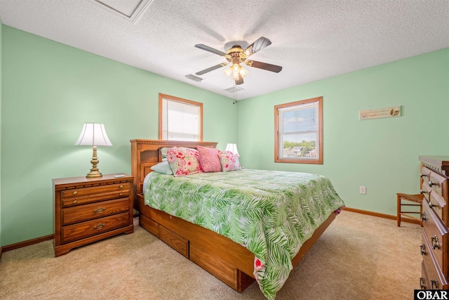 227 Outrigger Dr Lot 132, Kill Devil Hills, NC 27948 - bedroom with baseboards, visible vents, and light colored carpet