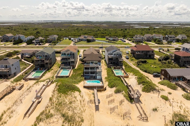 aerial view featuring a residential view