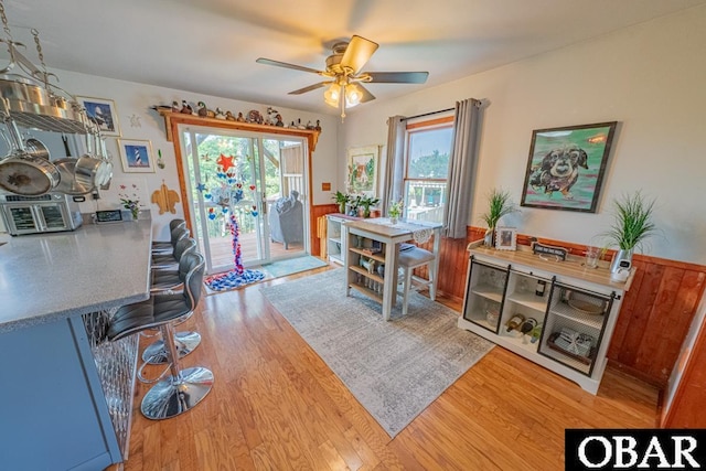 40191 Kiddy Ln Lot 13, Avon, NC 27915 - dining area featuring wood finished floors and ceiling fan