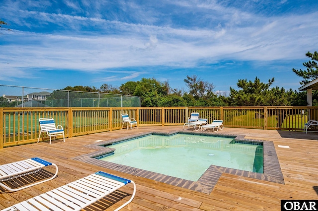 655 Pampas Ct Lot 162, Corolla, NC 27927 - outdoor pool with a wooden deck
