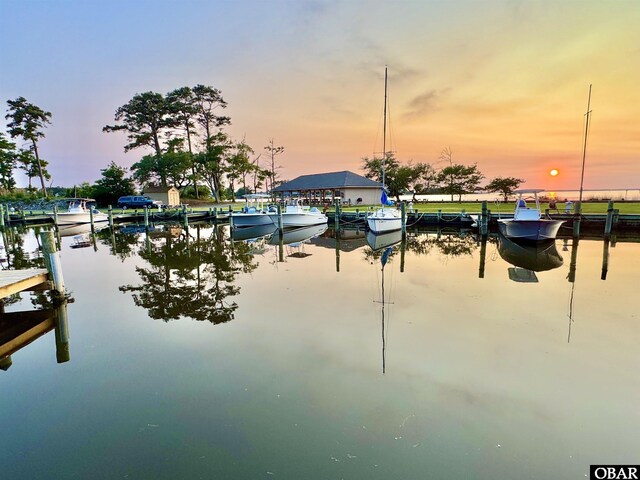 294 Hillcrest Dr Lot 20, Southern Shores, NC 27949 - water view with a boat dock
