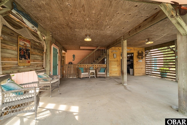 4121 W Whispering Winds Ct Lot 17, Nags Head, NC 27959 - view of patio with stairs