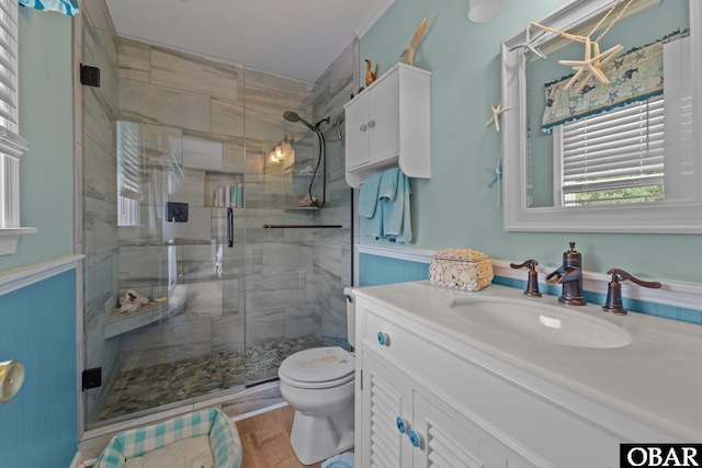 4121 W Whispering Winds Ct Lot 17, Nags Head, NC 27959 - full bath with a shower stall, toilet, and vanity