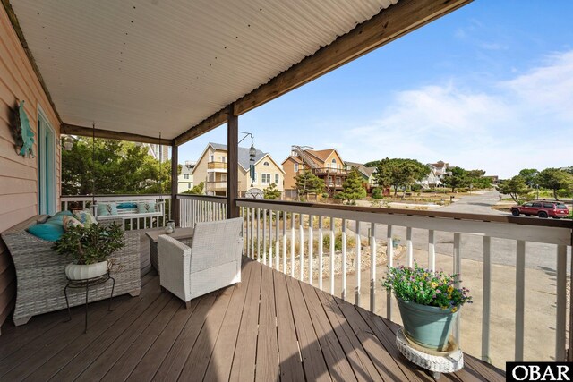 4121 W Whispering Winds Ct Lot 17, Nags Head, NC 27959 - wooden deck with a residential view