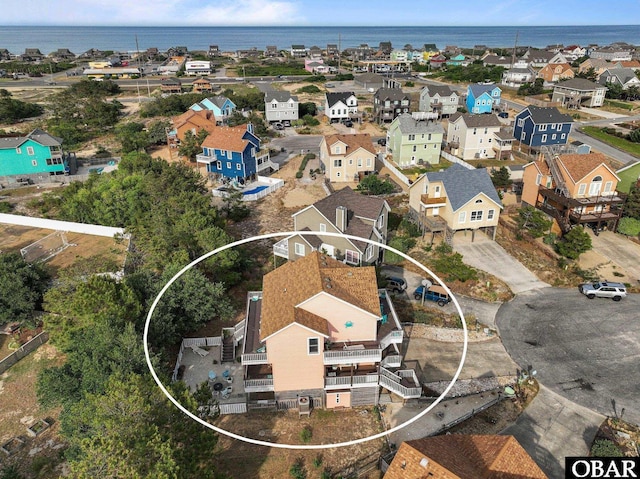 4121 W Whispering Winds Ct Lot 17, Nags Head, NC 27959 - aerial perspective of suburban area featuring a nearby body of water