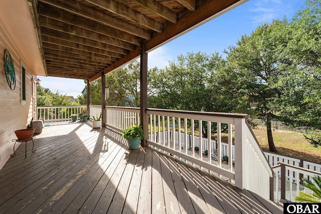 4121 W Whispering Winds Ct Lot 17, Nags Head, NC 27959 - view of wooden deck