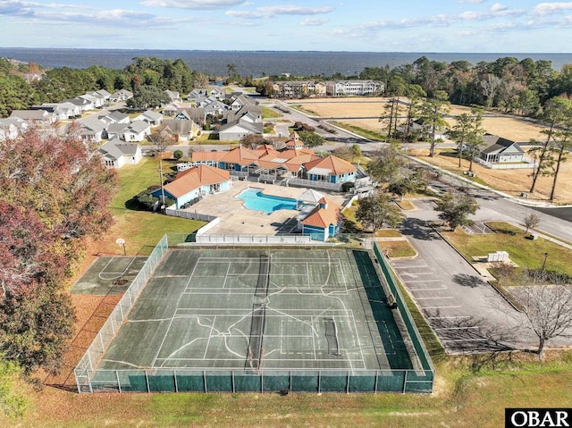 100F Mercedes Ct Unit F, Grandy, NC 27939 - aerial perspective of suburban area featuring a pool