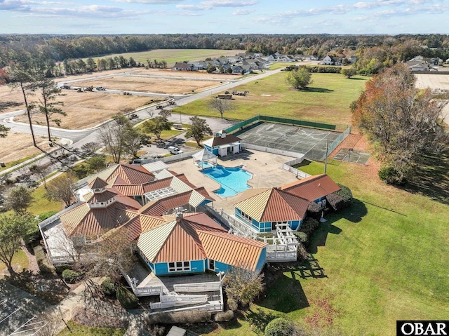 100F Mercedes Ct Unit F, Grandy, NC 27939 - view from above of property with a pool area