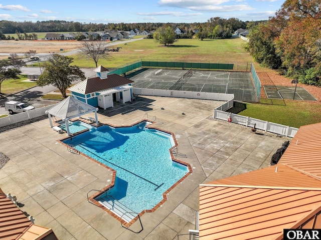 100F Mercedes Ct Unit F, Grandy, NC 27939 - community pool featuring a patio area