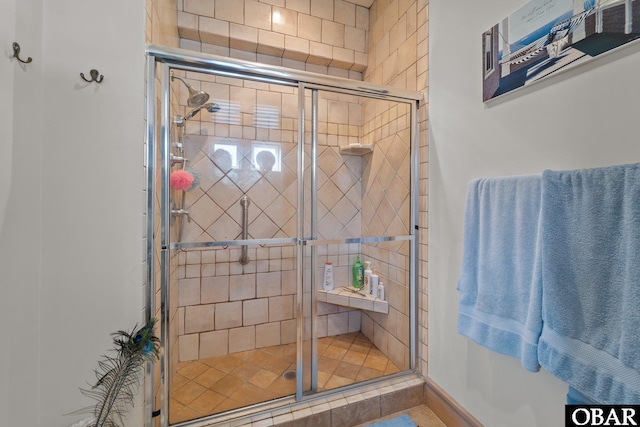 100F Mercedes Ct Unit F, Grandy, NC 27939 - bathroom with a stall shower