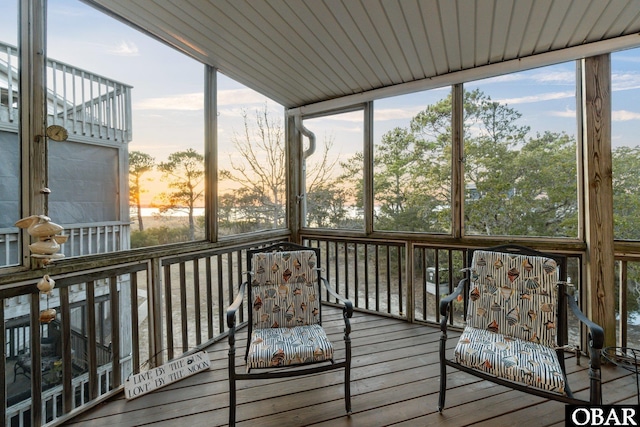 sunroom / solarium with a wealth of natural light