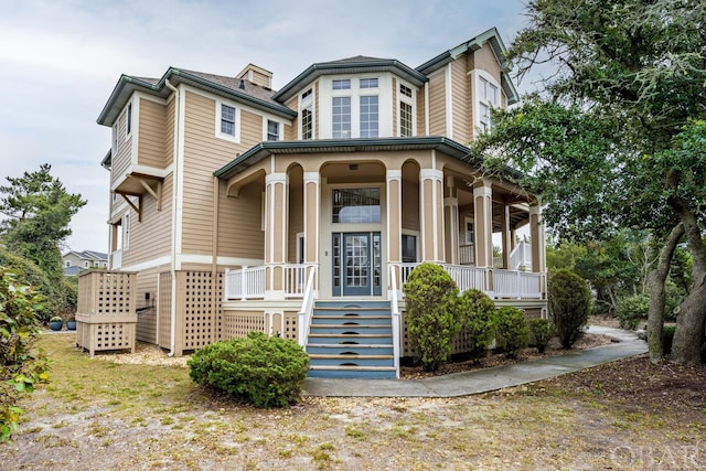 view of front facade with a porch