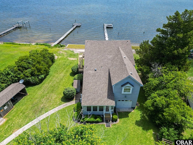 184 Tabernacle Ln, Aydlett, NC 27916 - view from above of property featuring a nearby body of water