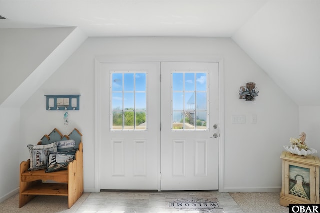 184 Tabernacle Ln, Aydlett, NC 27916 - doorway with vaulted ceiling and baseboards