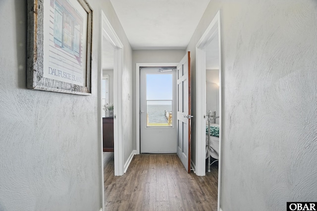 184 Tabernacle Ln, Aydlett, NC 27916 - doorway with wood finished floors and baseboards