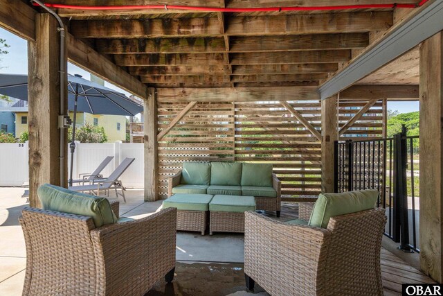 630 Skimmer Ct Lot 20, Corolla, NC 27927 - view of patio with outdoor lounge area