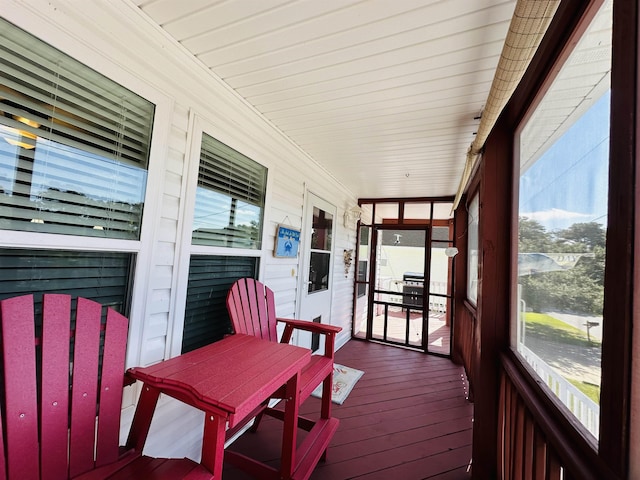 view of sunroom / solarium