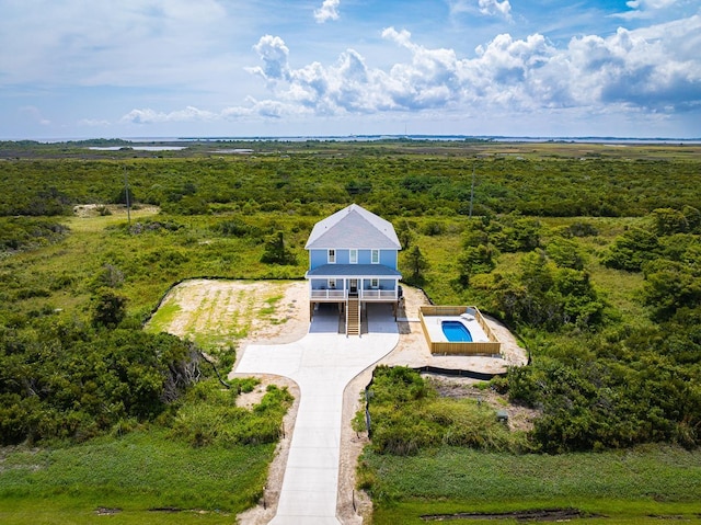 birds eye view of property