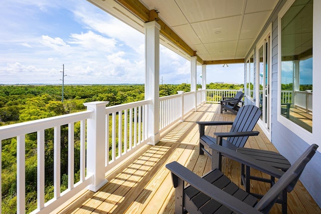 view of wooden terrace