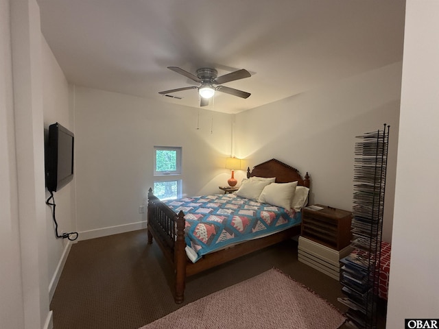 106 Prince Charles Ct Lot 45, Kill Devil Hills, NC 27948 - bedroom featuring baseboards, carpet, and ceiling fan