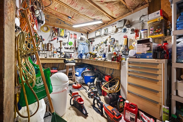 view of storage room