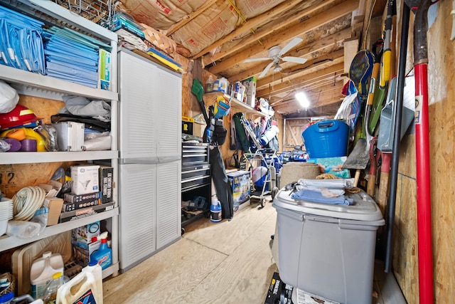 view of storage room