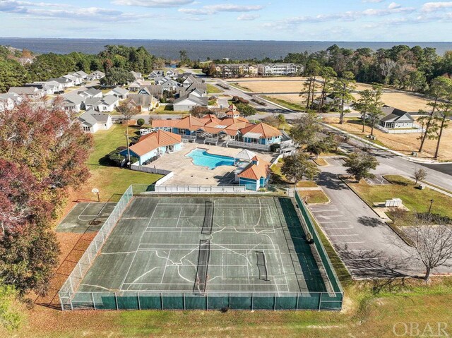 drone / aerial view featuring a residential view