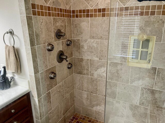 bathroom with walk in shower