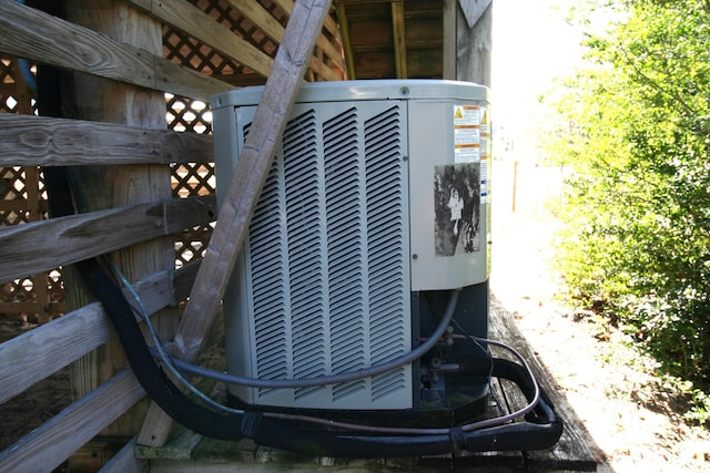 exterior details with central AC unit