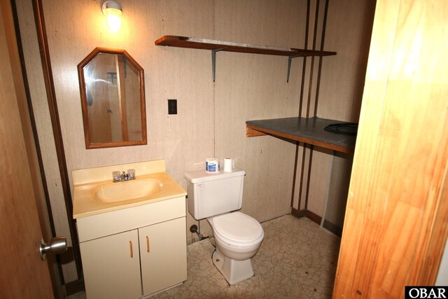 half bath with toilet and vanity