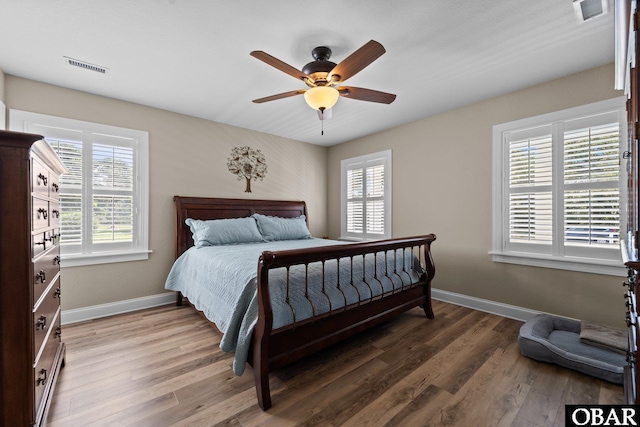 126 W Waterside Ln Lot 25, Nags Head, NC 27959 - bedroom featuring wood finished floors, baseboards, and ceiling fan