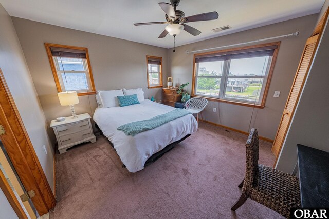 50084 Freebooter Ct Lot 177, Frisco, NC 27936 - carpeted bedroom with baseboards and a ceiling fan