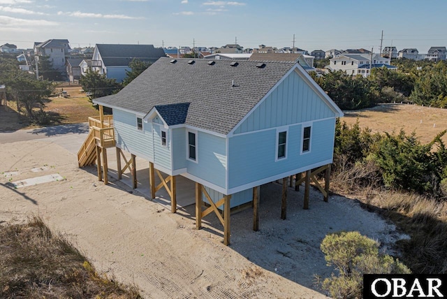 bird's eye view with a residential view