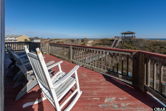 view of wooden terrace