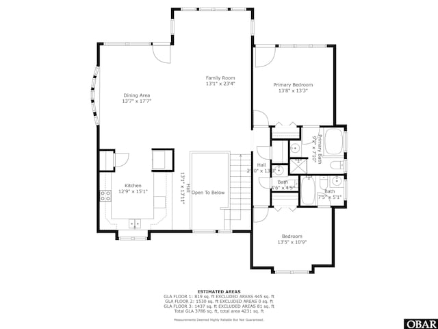 4939 S Virginia Dare Trl Lot 4, Nags Head, NC 27959 - home floor plan