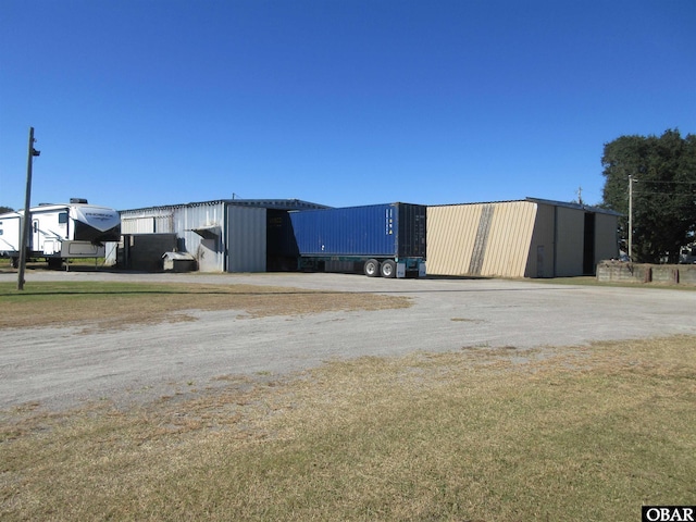 exterior space with a lawn