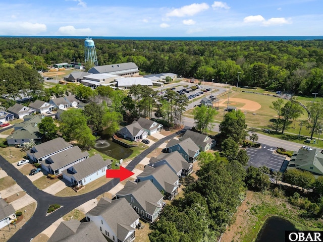 37 Foxwood Cir Lot # 33, Southern Shores, NC 27949 - aerial view of property and surrounding area with a forest and nearby suburban area
