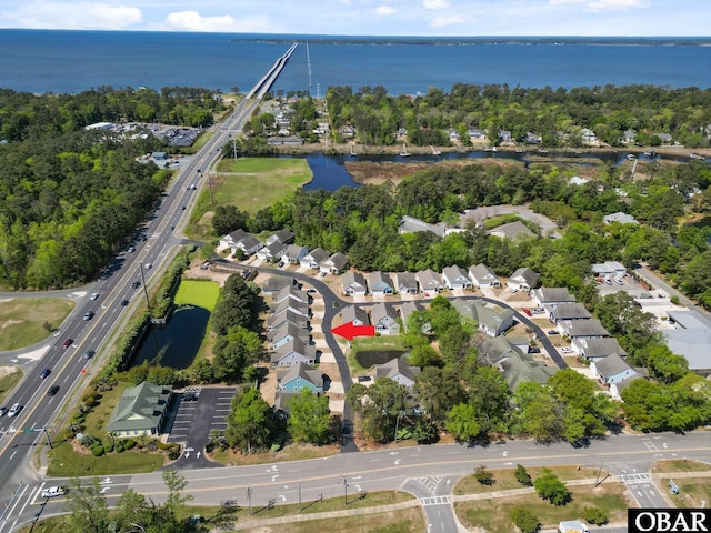 37 Foxwood Cir Lot # 33, Southern Shores, NC 27949 - aerial overview of property's location featuring a highway, a large body of water, and nearby suburban area